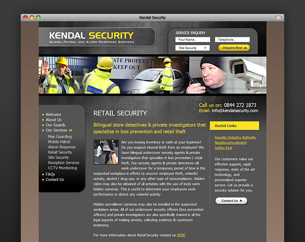 Kendal Security - Retail Security page