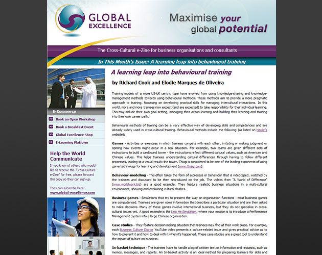 Global Excellence - HTML Newsletter Design