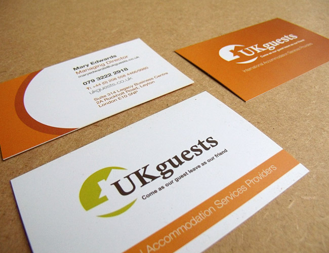 UKguests - Business Card Design