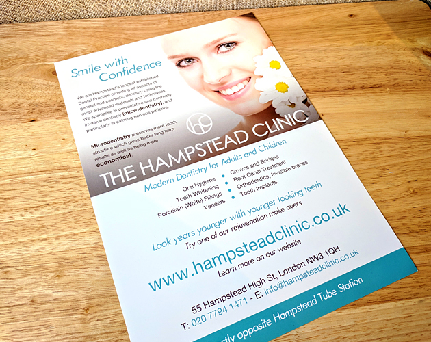 Hampstead Clinic - A4 Marketing Leaflet