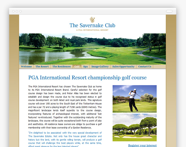 The Savernake Club - Website