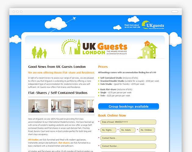 UKguests - Uk Guests London - Microsite
