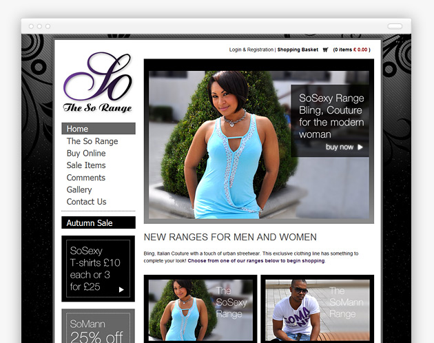 The So Range - E-Commerce Website