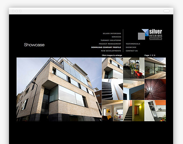 Silver Interiors - Flash Website