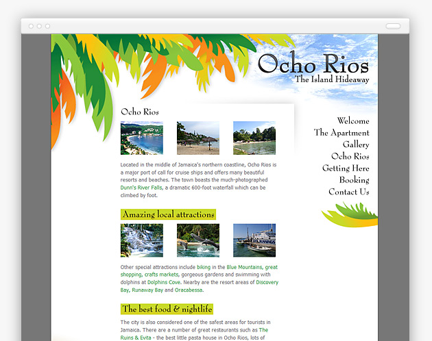 Ocho Rios Hideaway - Website