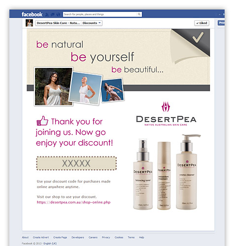 Desert Pea Native Australian Skin Care Facenook business page