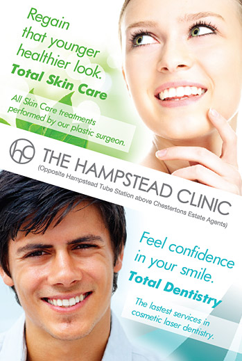 Hampstead Clinic CBS London Underground poster