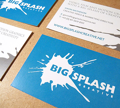 Big Splash Creative business cards